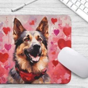 Sweetheart Dog German Shepherd Non-Slip Rubber Mousepad