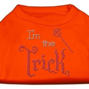 Mirage Pet Products52-90 LGOR I Am The Trick Rhinestone Dog Shirt,